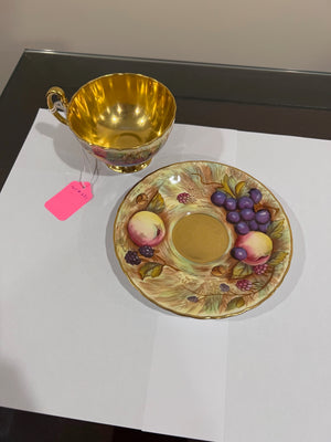 Aynsley Orchard Gold Cup & Saucer