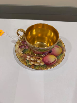 Aynsley Orchard Gold Demitasse Cup & Saucer