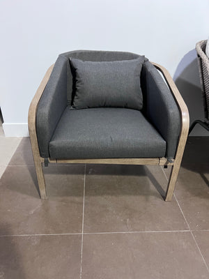 Lounge Chair, Grey Cushions