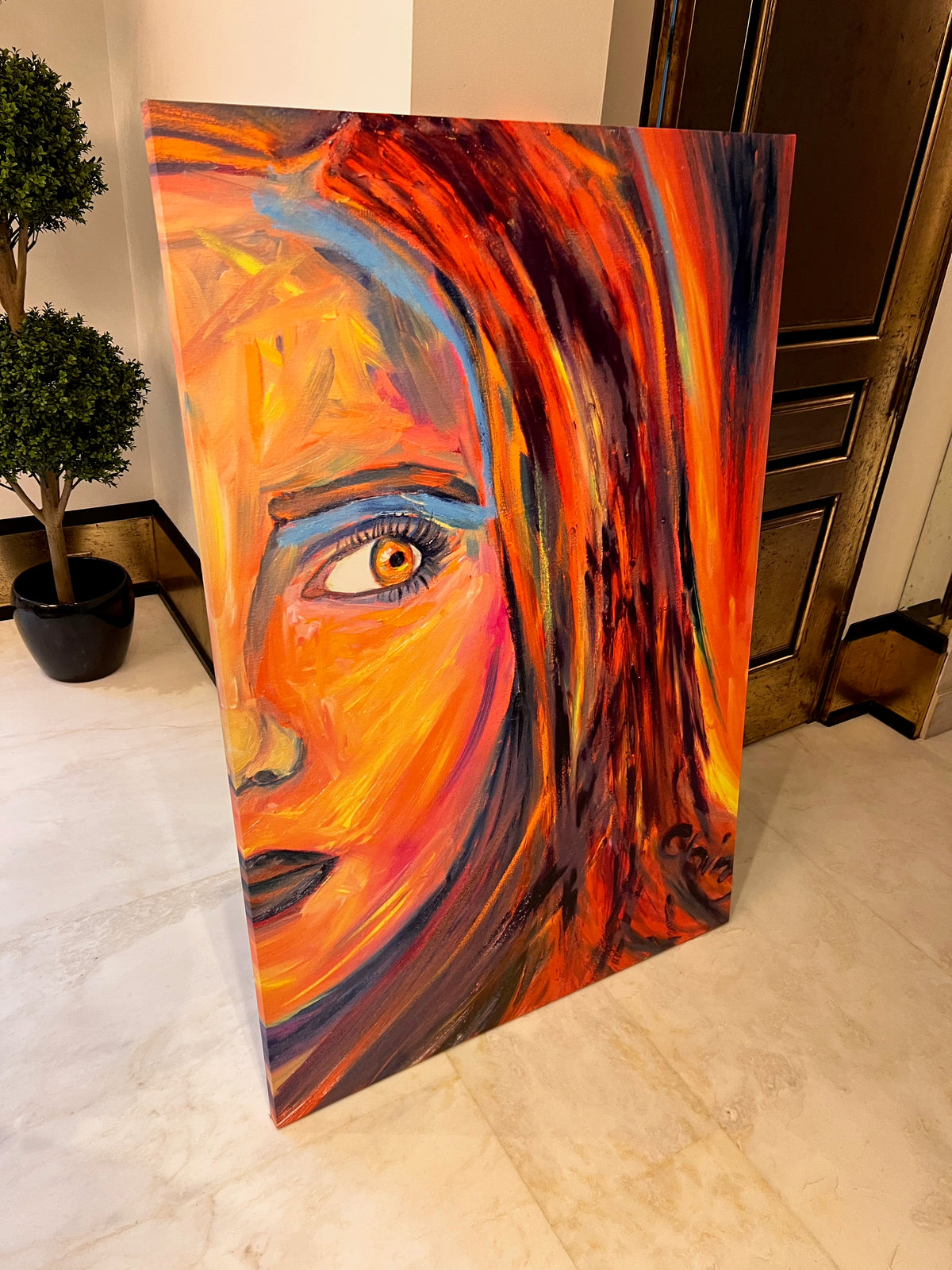 Verre Art Canvas Print