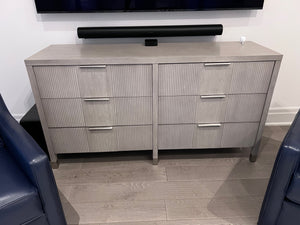 Ethan Allen Valermo Double Dresser in Gray Flannel (*retail $4,046)
