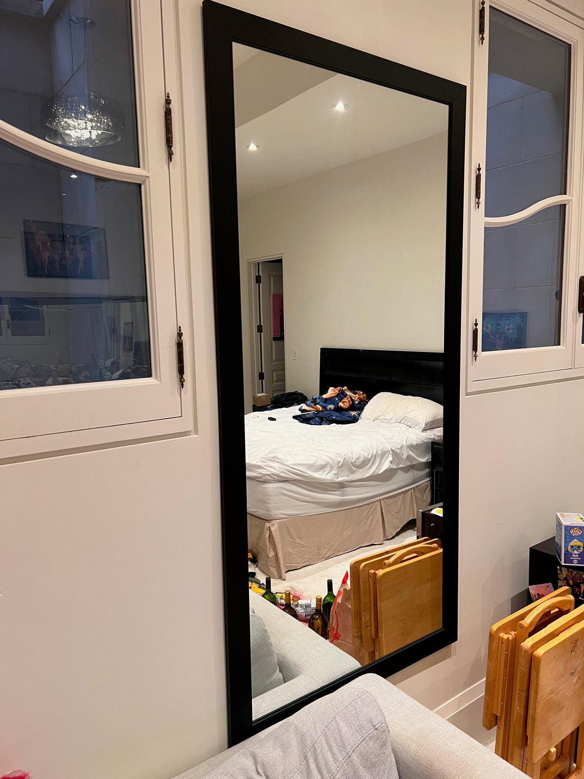Large Black Framed Mirror (*2 available- sold individually- select quantity)