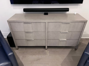 Ethan Allen Valermo Double Dresser in Gray Flannel (*retail $4,046)