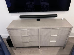 Ethan Allen Valermo Double Dresser in Gray Flannel (*retail $4,046)