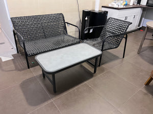 3 pc Set-  Love Seat, Chair + Coffee Table
