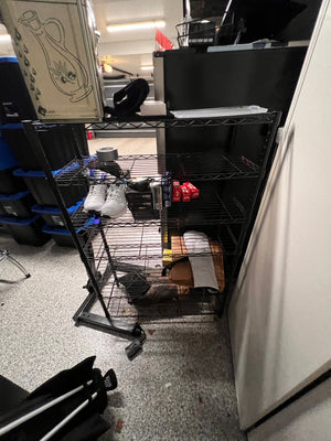 Black Metal Wire Shelving Unit (*2 Available)