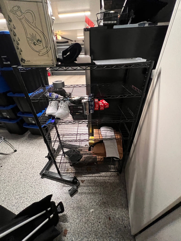 Black Metal Wire Shelving Unit (*2 Available)