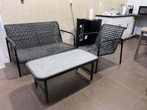 3 pc Set-  Love Seat, Chair + Coffee Table