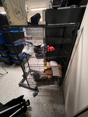 Black Metal Wire Shelving Unit (*2 Available)