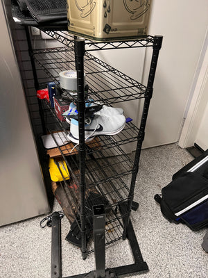Black Metal Wire Shelving Unit (*2 Available)
