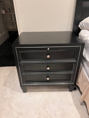 Pair of Martin Furniture Black Nightstands
