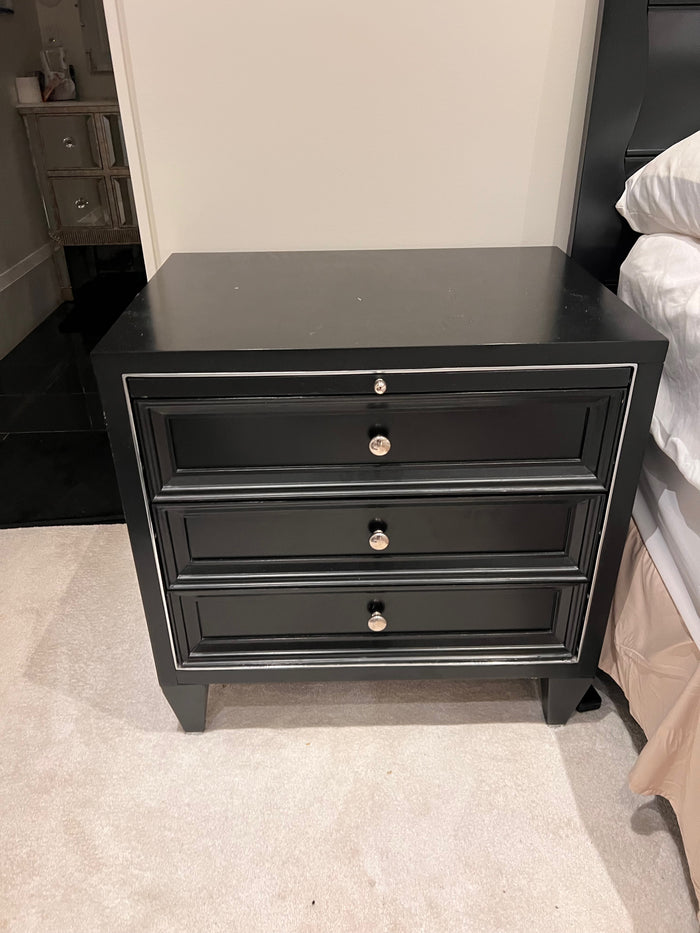 Pair of Martin Furniture Black Nightstands