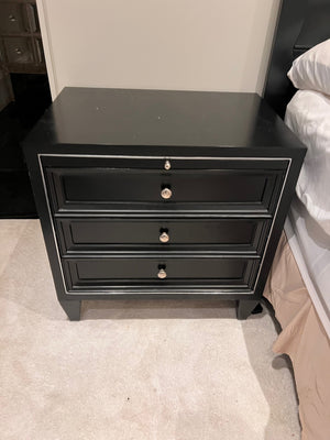 Pair of Martin Furniture Black Nightstands