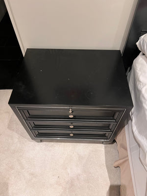 Pair of Martin Furniture Black Nightstands