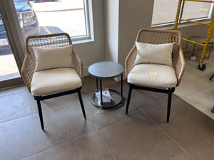 3 pc Set-  2 Chairs + Side Table