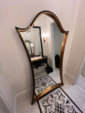 Martin Daniel Interiors Black/Gold Curved Floor Mirror (*retail $3,000)
