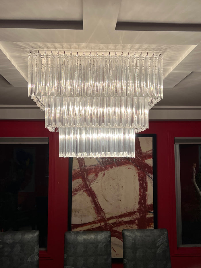 Acrylic Pendant 3-Tier Chandelier