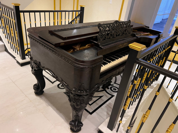Antique Vose & Sons, Boston Square Grand Piano, circa 1860