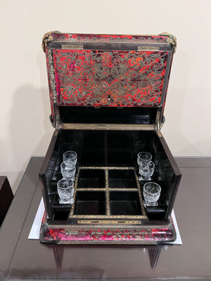 Antique French Table Top Bar