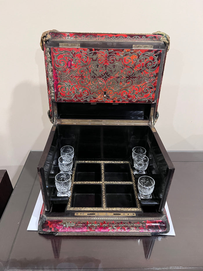 Antique French Table Top Bar