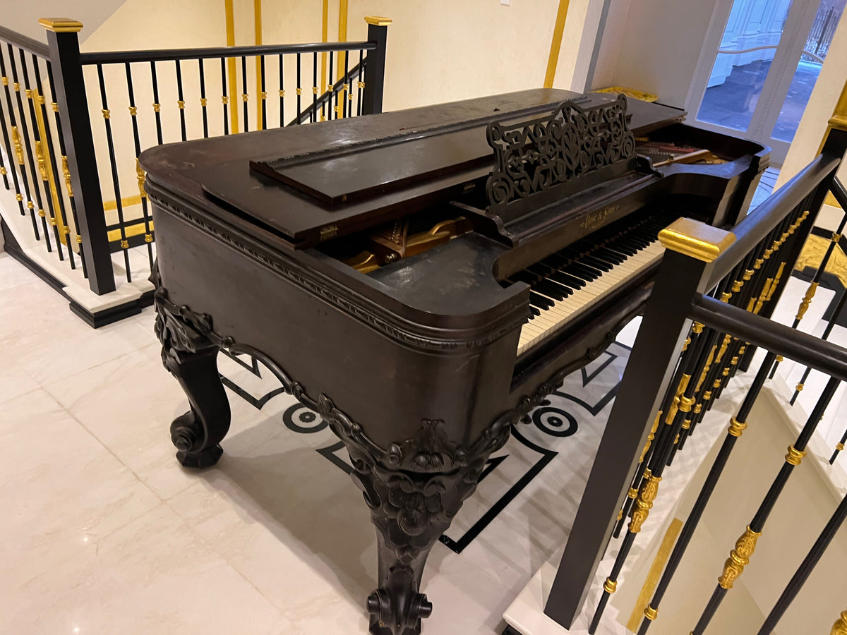 Antique Vose & Sons, Boston Square Grand Piano, circa 1860