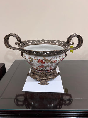 WL 1895 Wong Lee Porcelain Bowl with Handles