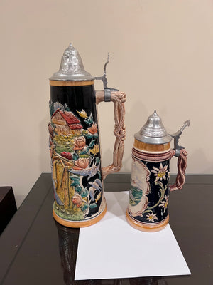 2 Authentic German Beer Steins