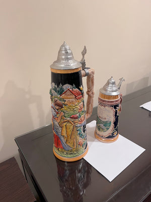 2 Authentic German Beer Steins