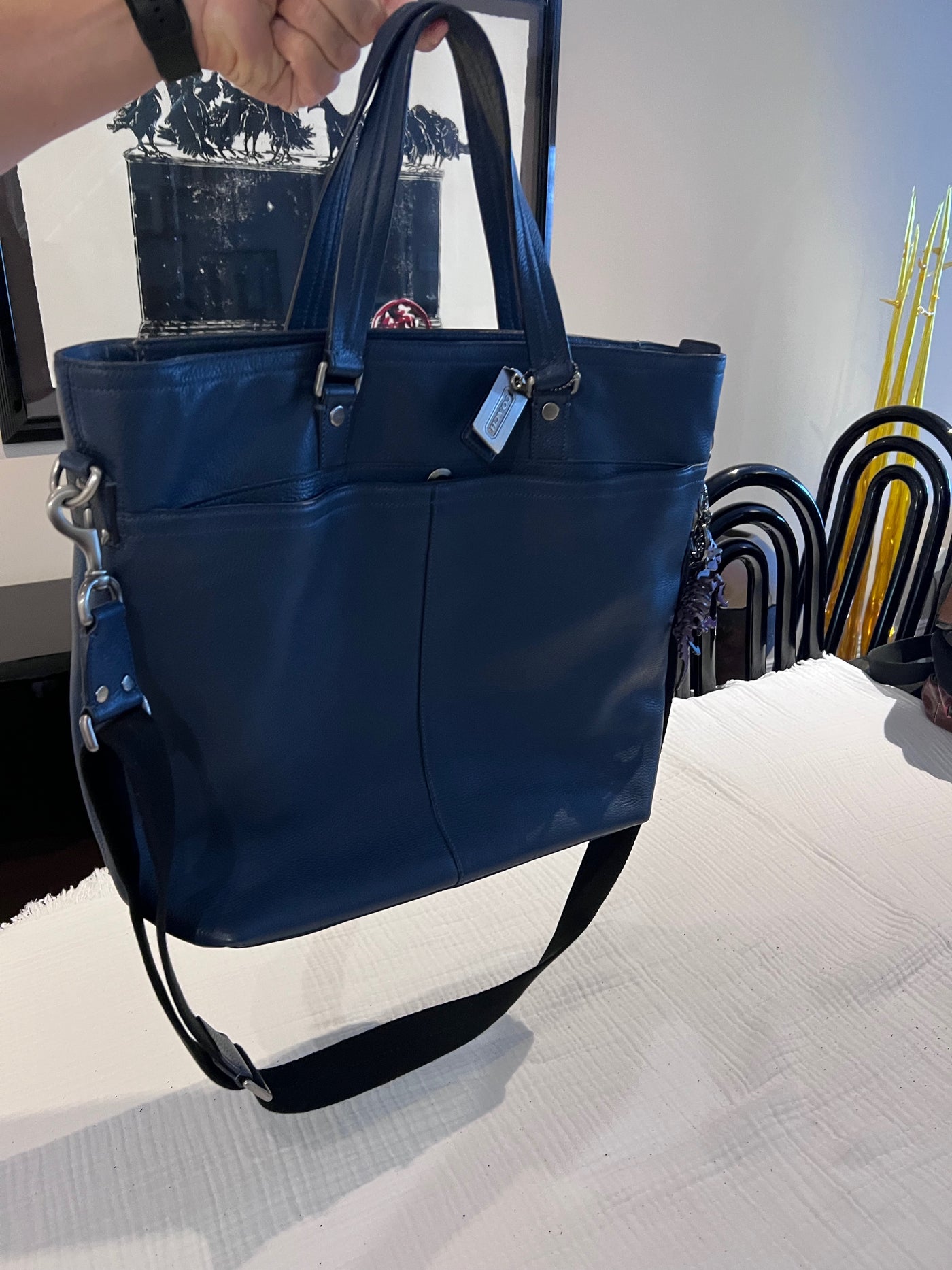 Coach Blue Leather Tote Bag Sell My Stuff Canada Canada s