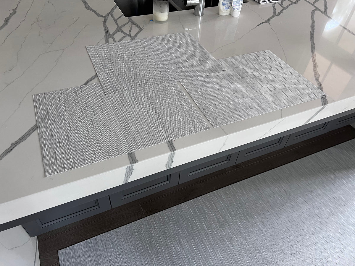 3 CHILEWICH BAMBOO Rectangular Placemats, MOONLIGHT (*retail $70)