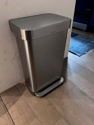 *LIKE NEW Simplehuman 45L Rectangular Step Can (*retail $180)