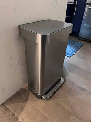 *LIKE NEW Simplehuman 45L Rectangular Step Can (*retail $180)