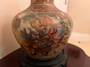 Satsuma Vase on Stand