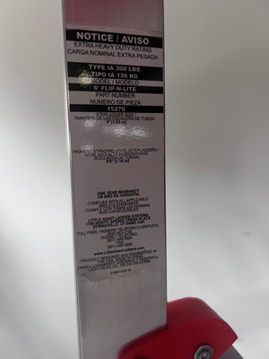 *LIKE NEW Little Giant Flip-N-Lite Aluminum Platform Step Ladder - 6'ft - 15270-001 (*retail $290)