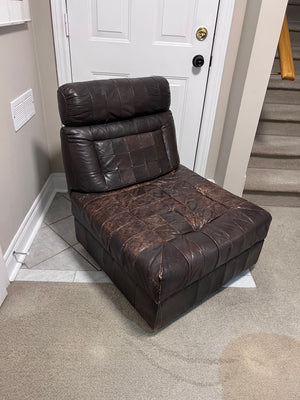 Mid-Century Modern Brazilian Leather Lounge Chair by Percival Lafer