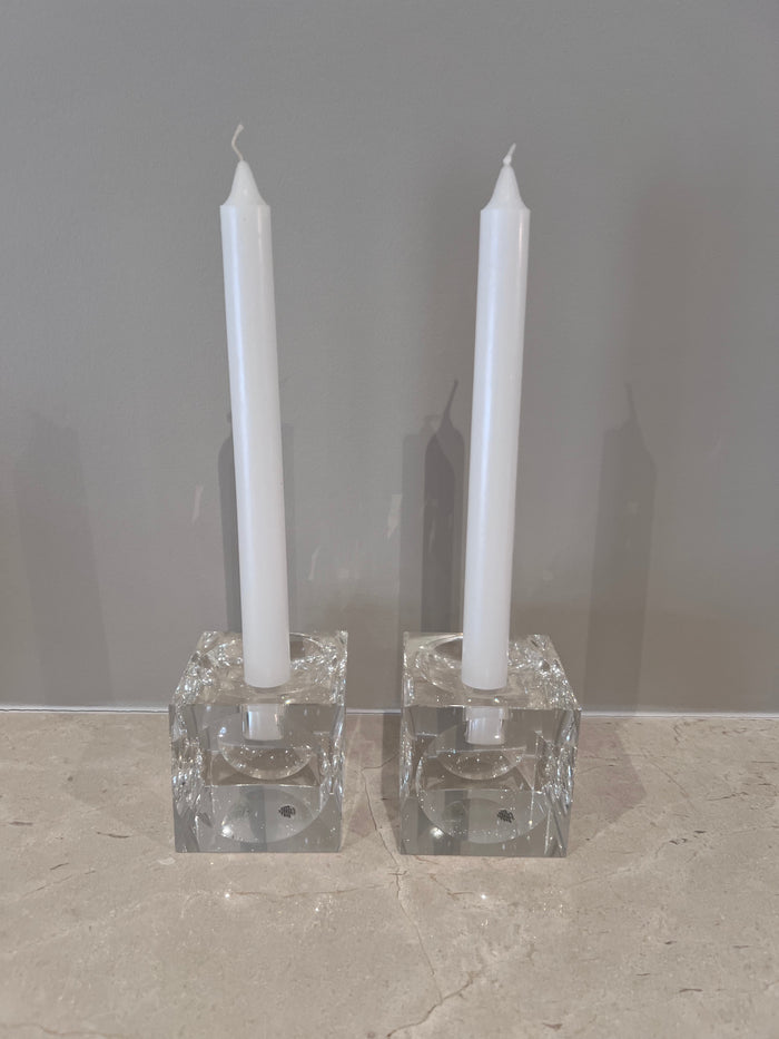 Pair of Shannon Crystal Candle Holders