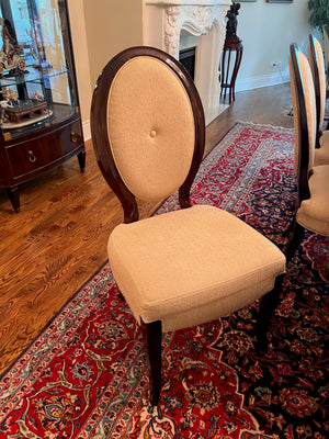 Beautiful Traditional The Art Shoppe Dining Table with 8 Schnadig Dining Chairs