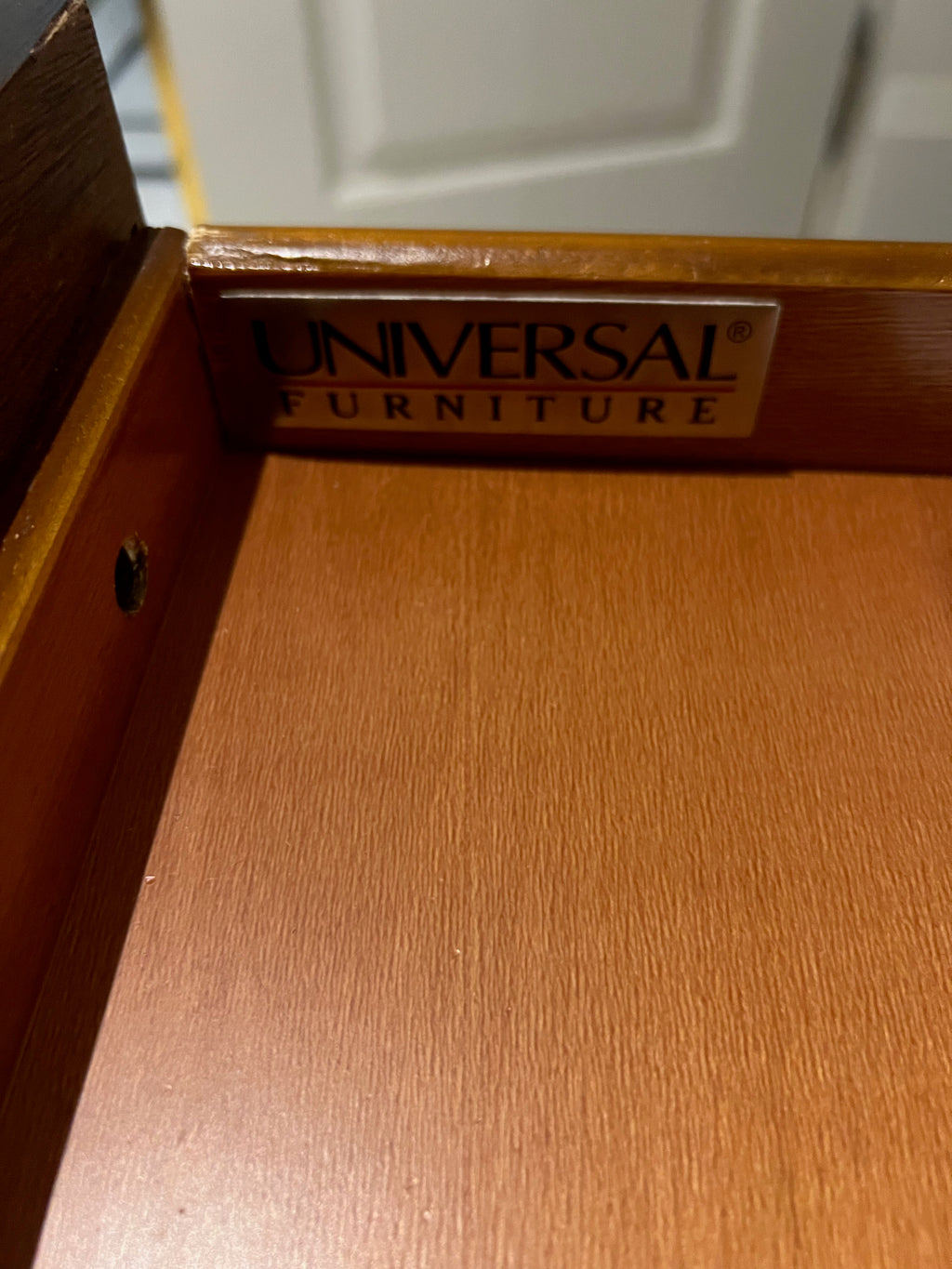 Universal Furniture Executive Desk w/ Custom Glass Top