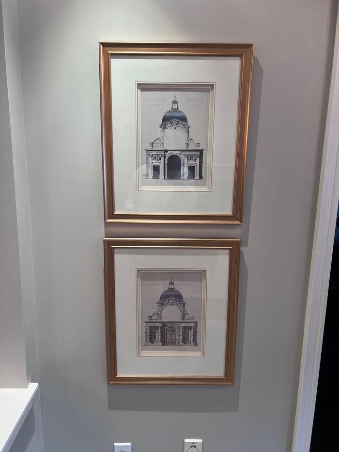 Pair of Prints "Palais De Fontainbleau"