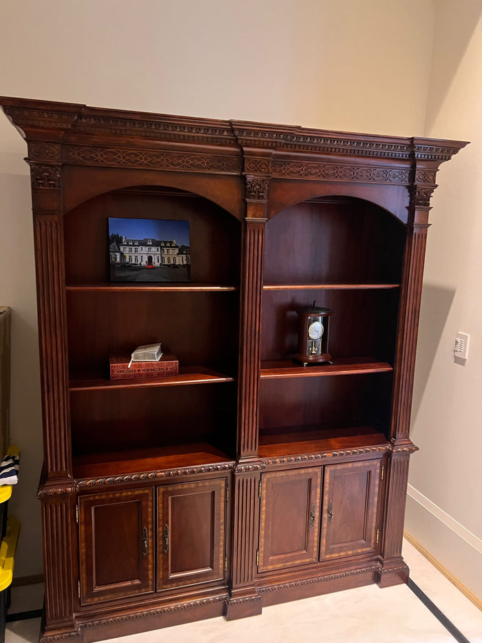 Universal Furniture Double Executive Bookcase