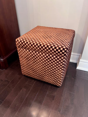 Upholstered Storage Ottoman (*2 Available)