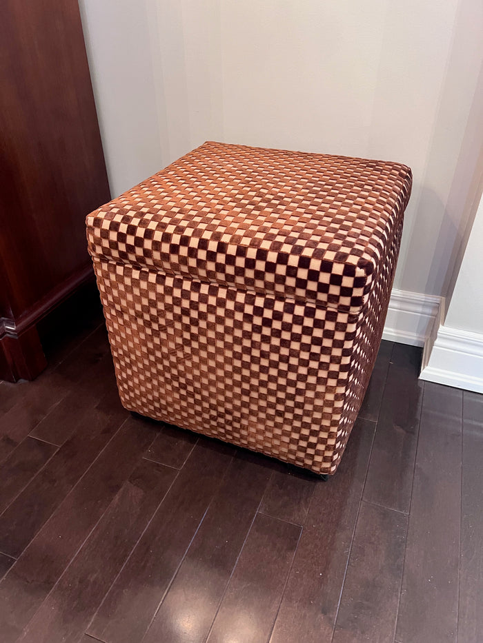 Upholstered Storage Ottoman (*2 Available)