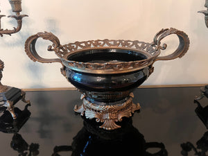 Decorative Centerpiece Bowl with 2 Candelabras