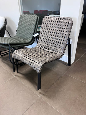 2 Mariana Steel Wicker Stacking Armless Chairs