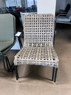 2 Mariana Steel Wicker Stacking Armless Chairs