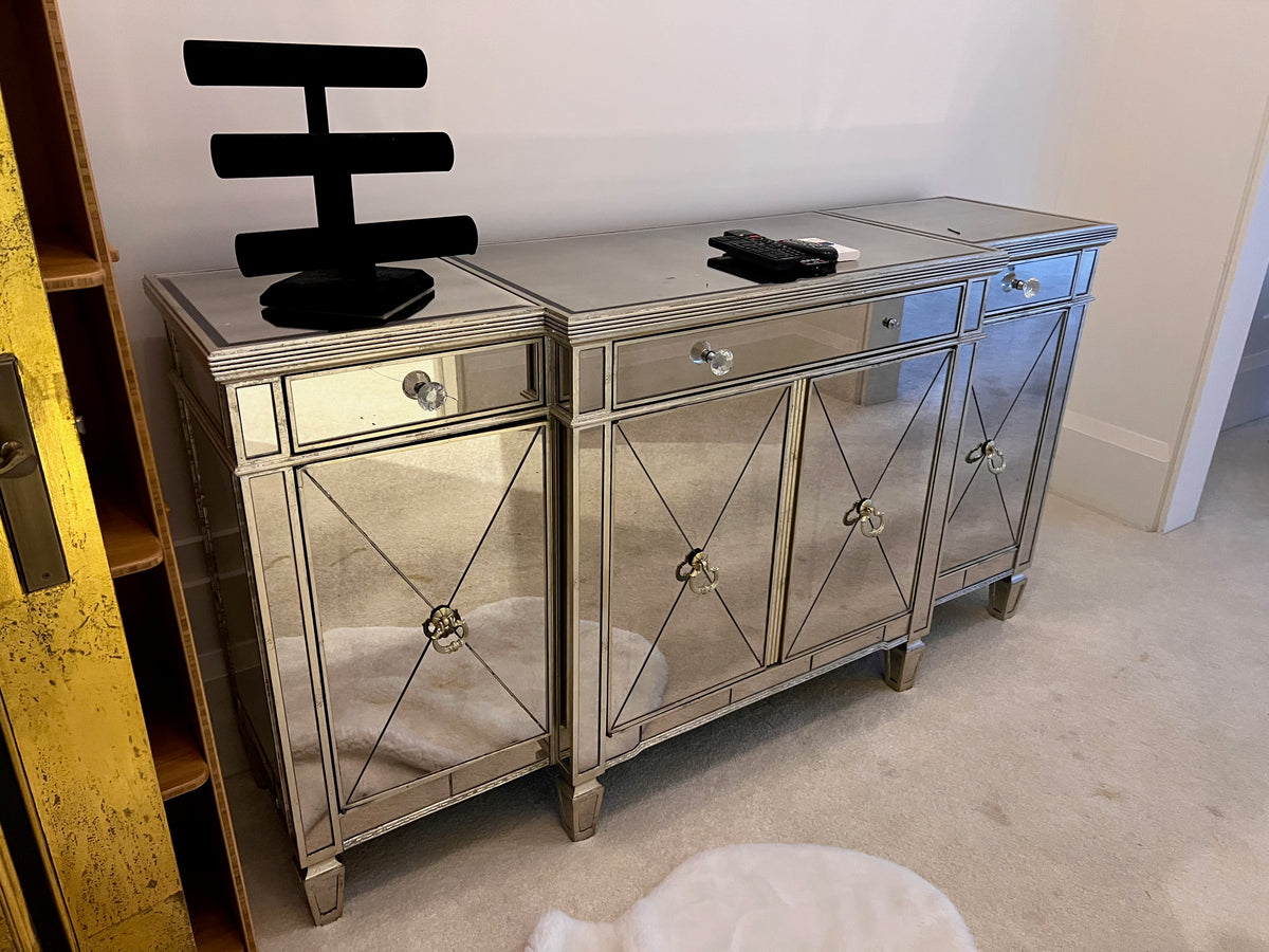 Mirrored Sideboard (*condition noted)