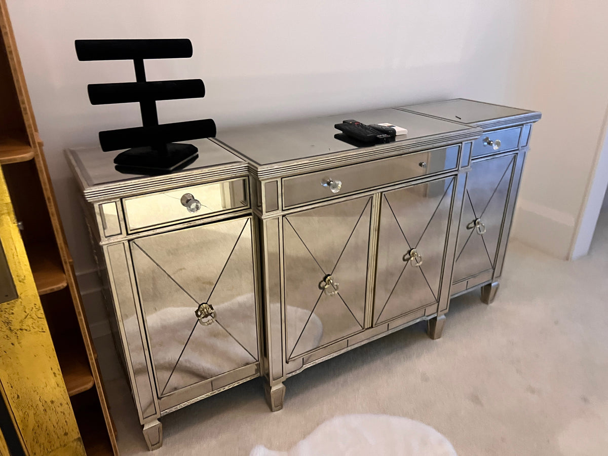 Mirrored Sideboard (*condition noted)