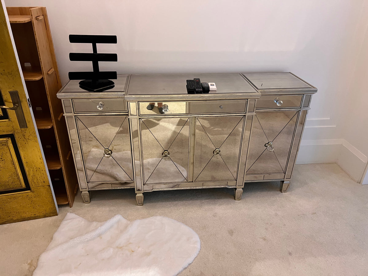 Mirrored Sideboard (*condition noted)