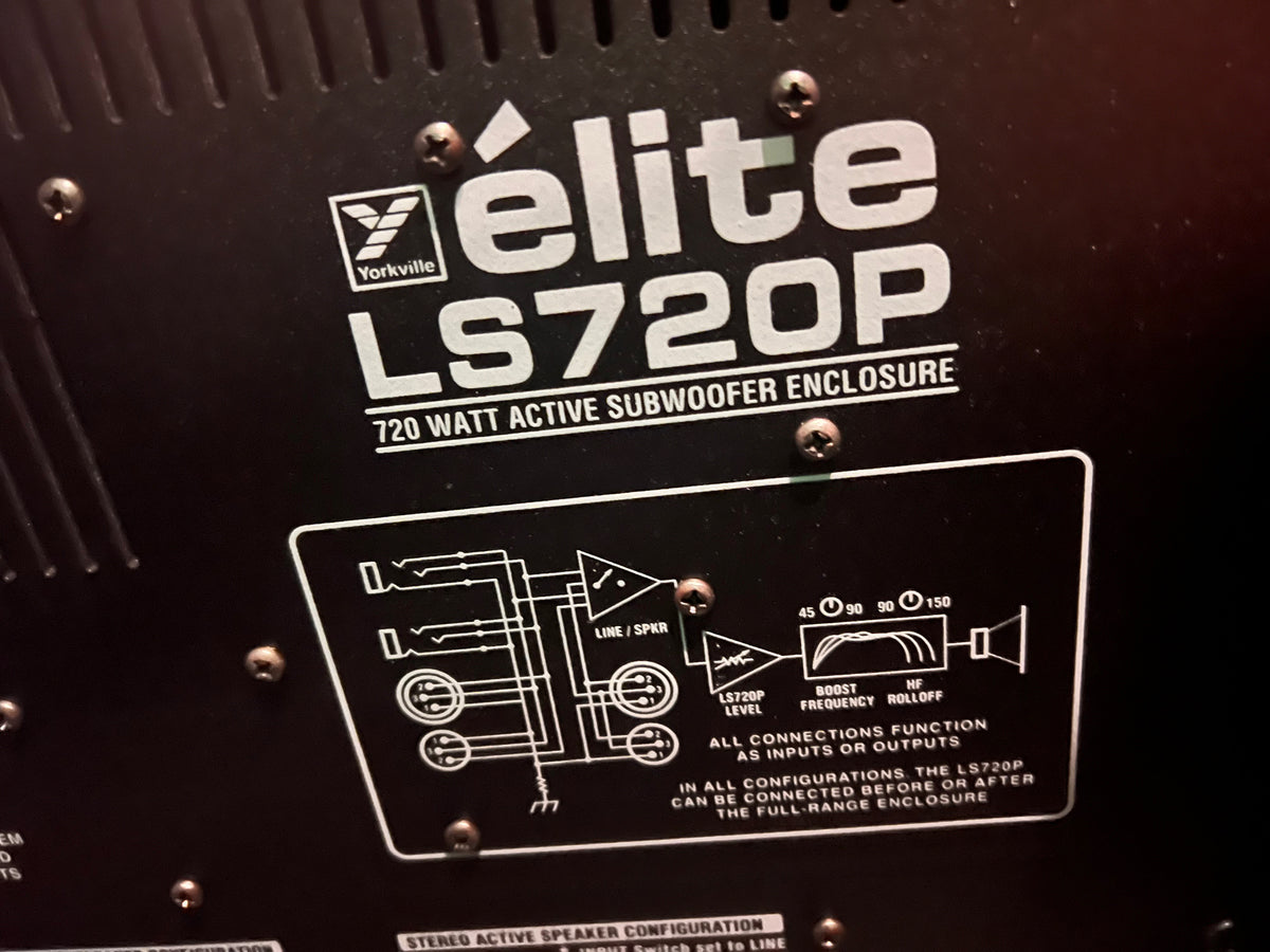 Yorkville Sound LS720P Elite Series Powered Subwoofer, 720 Watts (*retail $1,050)
