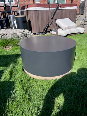 Black Metal Round Coffee Table